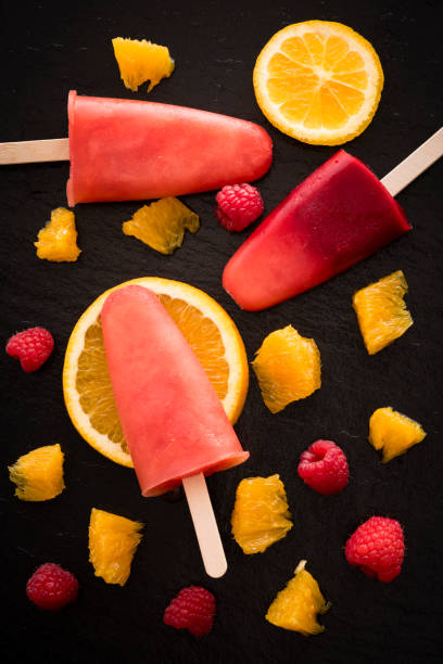 istock Homemade fresh and fruity ice lollies. 700710538