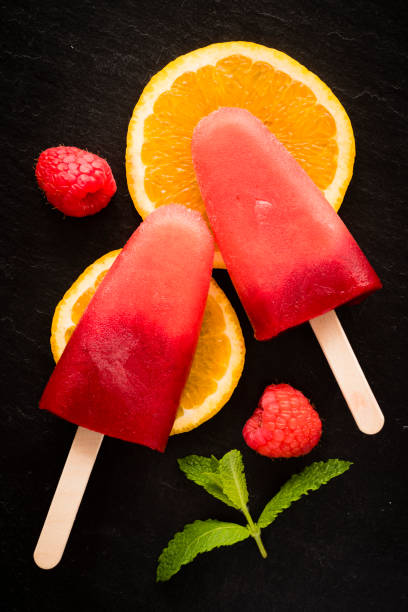 istock Homemade fresh and fruity ice lollies. 700710542