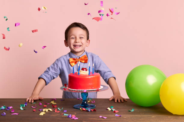 istock Birthday party for cute child. 700712698