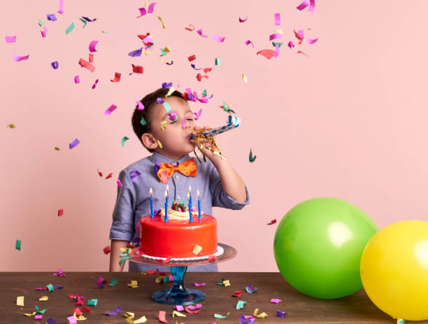 istock Birthday party for cute child. 700712702