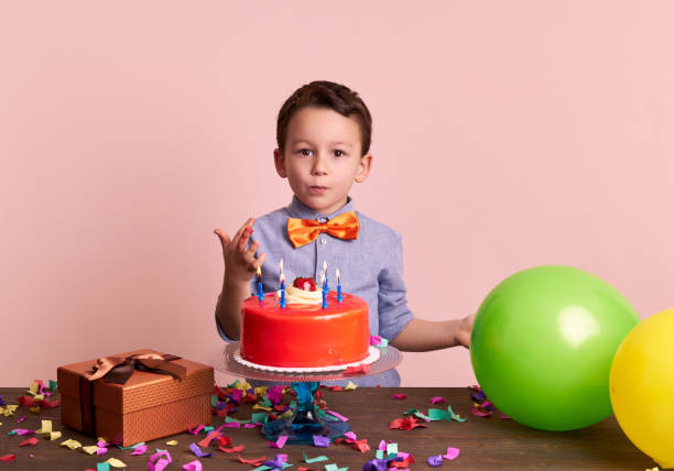 istock Birthday party for cute child. 700721346