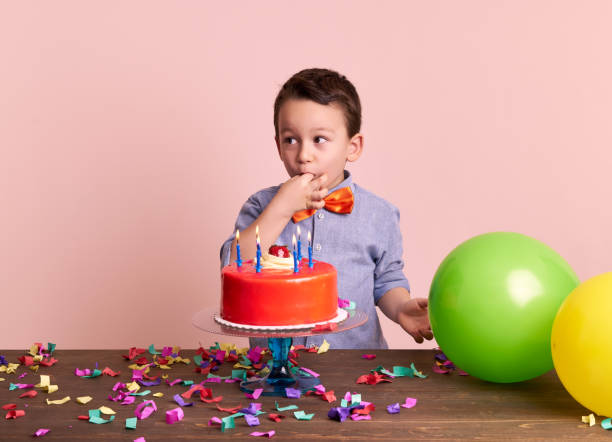 istock Birthday party for cute child. 700721676