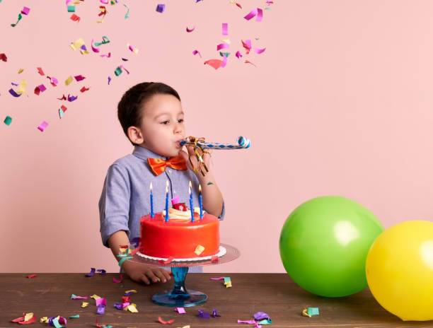 istock Birthday party for cute child. 700721800