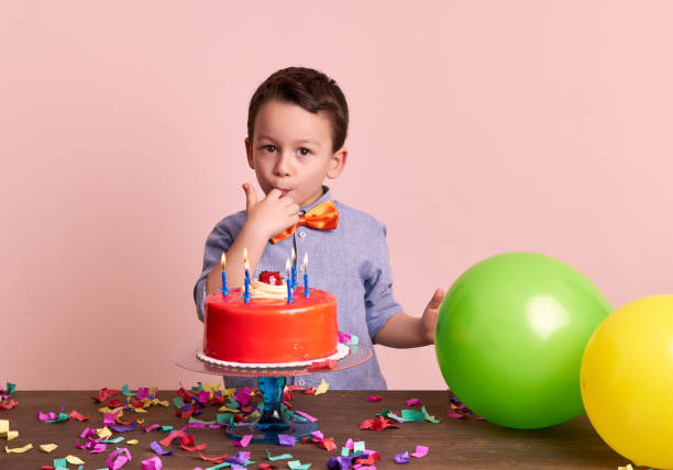 istock Birthday party for cute child. 700721878
