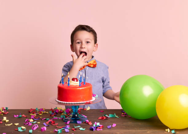 istock Birthday party for cute child. 700721886