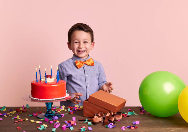 The birthday child gets a gift