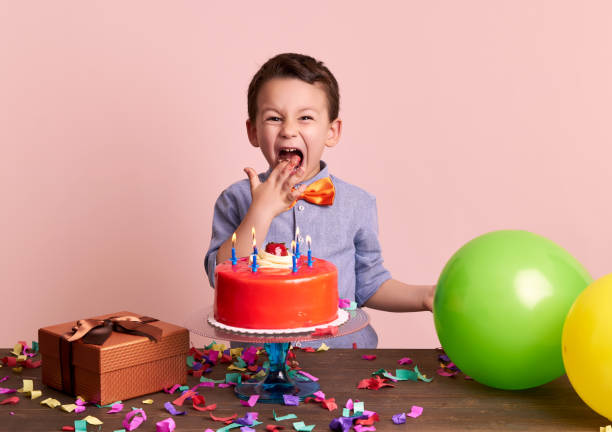 istock Birthday party for cute child. 700722060