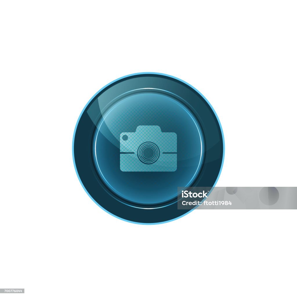 Camera Click Background Button Web Button Photo Camera On White Background Vector Design Stock ...