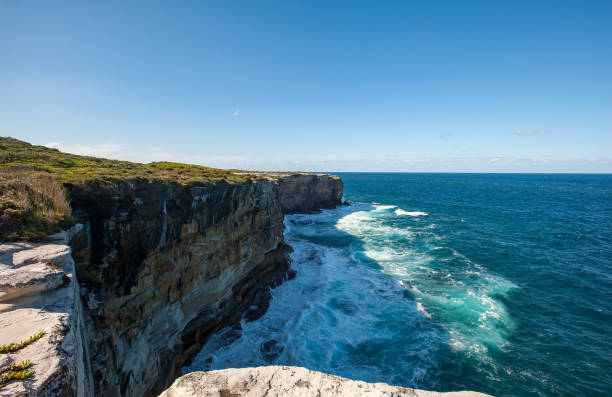 istock Landscape cliff and blue sea 700776376