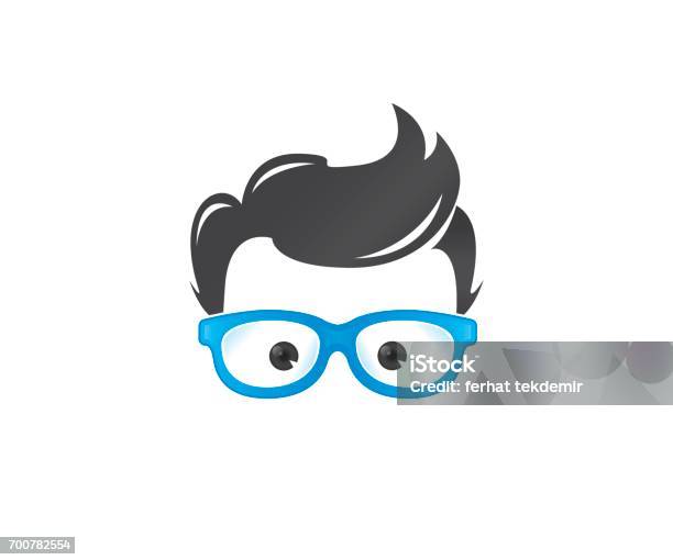 Social Geek Vector Icon Stock Illustration - Download Image Now - Child, Eyeglasses, Nerd