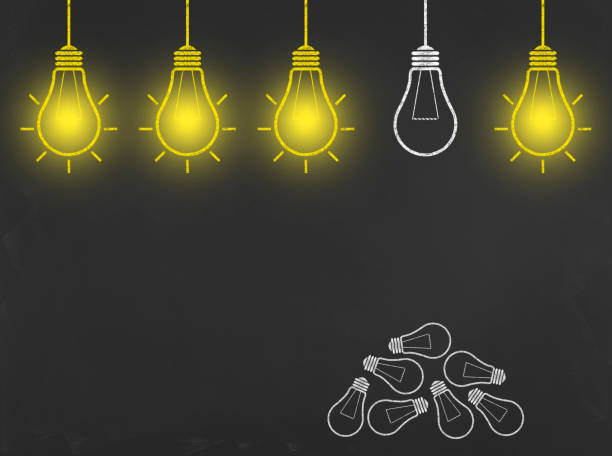 istock New Idea Light Bulb on Blackboard - Business Chalkboard Background 700782972