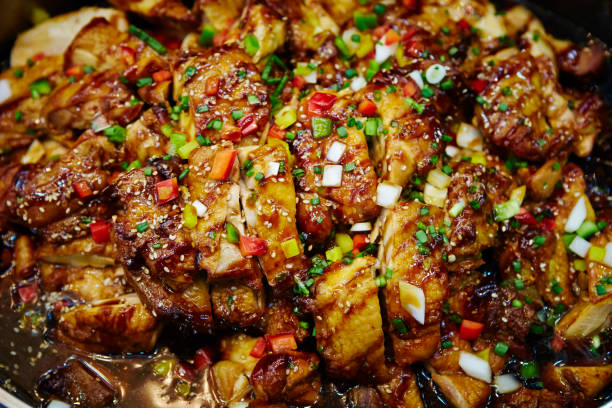 Glazed chicken