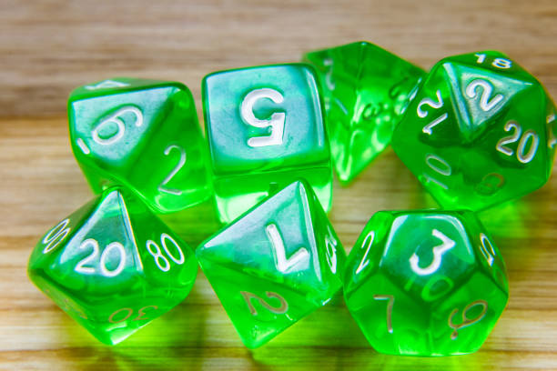 istock A beautiful winning playing dice rolled on a side on wooden table 700813980
