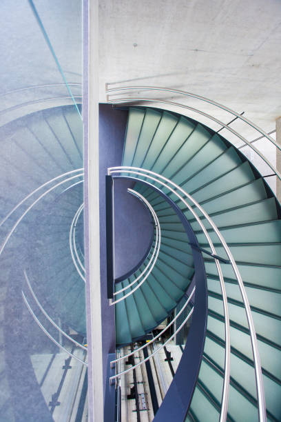 istock Directly Above Shot Of Spiral Staircase 700816341