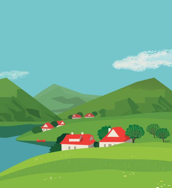 Rural Landscape In Summer Stock Illustration - Download Image Now - Agricultural Field, Illustration, Open - iStock Rural Landscape In Summer Stock Illustration - Download Image Now - Agricultural Field, Illustration, Open - iStock