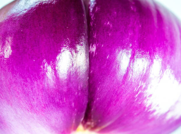 Red onion isolated on a white background