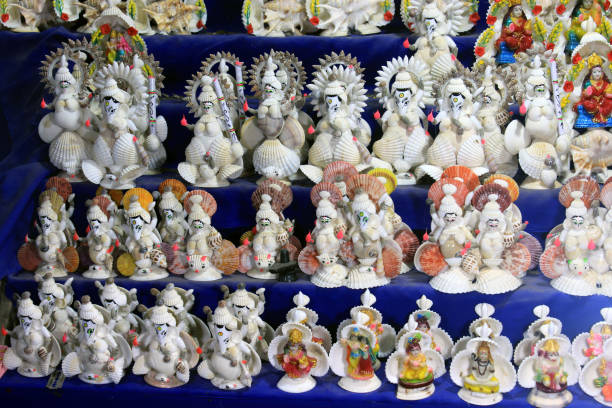 istock Colorful handcraft. Show piece for interior decoration. 700834710