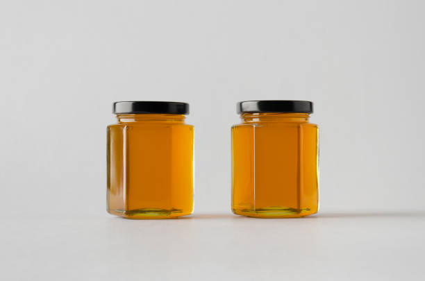 istock Honey Jar Mock-Up - Two Jars 700875804