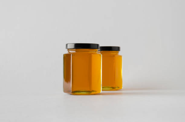 istock Honey Jar Mock-Up - Two Jars 700875900
