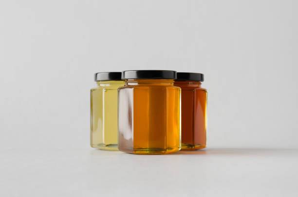 istock Honey Jar Mock-Up - Three Jars 700877154