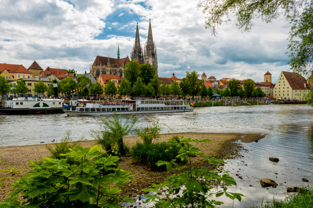 istock Regensburg old town over Danube River 700895652