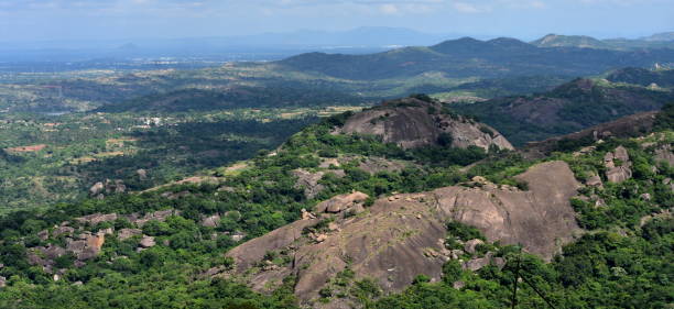 istock Beautiful Landscape - Hills Sun Rocks Forest and Mountain Ranges 700914706
