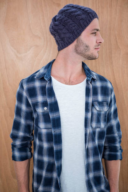 istock Handsome hipster wearing a beanie hat 700971980