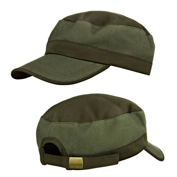 istock Military cap, khaki helmet 701016312