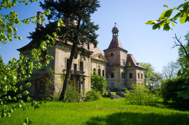 istock Old ruined mansion, Poland 701029882