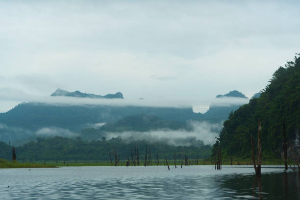 istock tropical lake view, Thailand 701044958