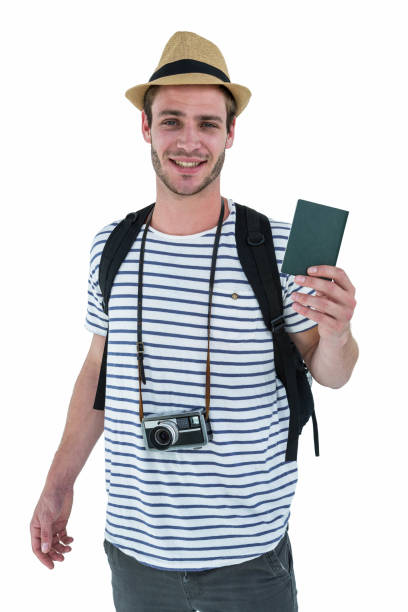 istock Smiling handsome man holding a leather wallet 701050454