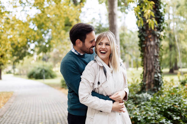 istock Happy couple in love spending time together 701055268
