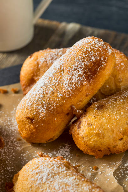 istock Homemade Deep Fried Yellow Sponge Snack Cakes 701063134