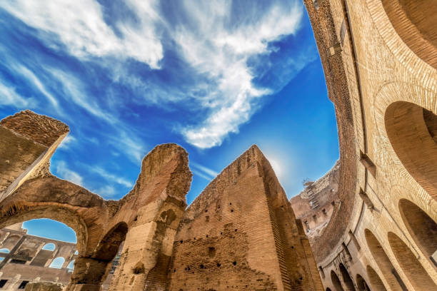 istock Fisheye view inside the Colosseum, Rome, Italy 701068622