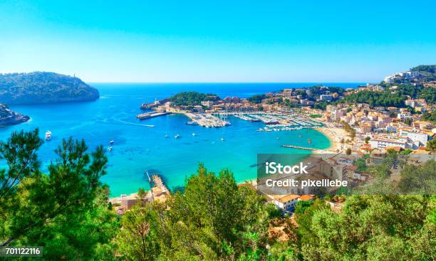 Port De Soller Mallorca Spain Stock Photo - Download Image Now - Majorca, Spain, Puerto de Soller