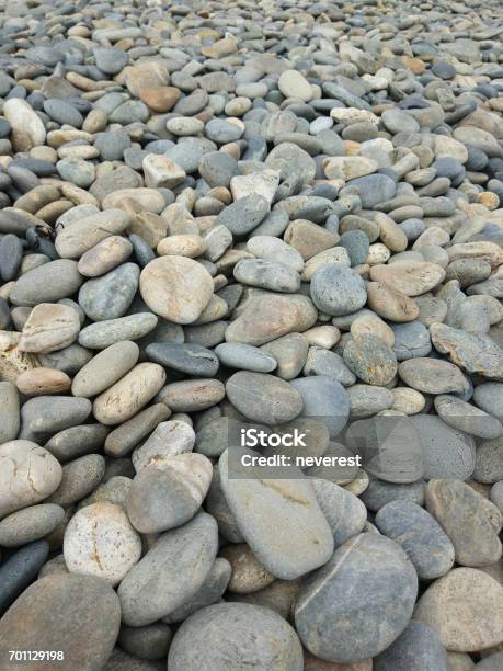 Pebbles On The Seashore Stock Photo - Download Image Now - Backgrounds, Beach, Bizarre