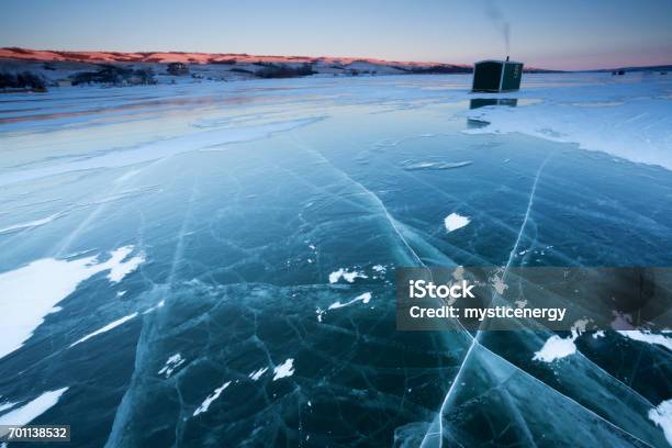 Buffalo Pound Provincial Park Ice Fishing Saskatchewan Near Moose Jaw Canada Stock Photo - Download Image Now