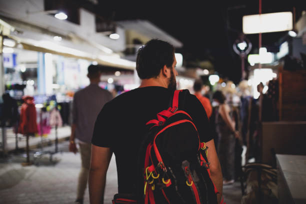 istock Walking in tourist resort 701174234