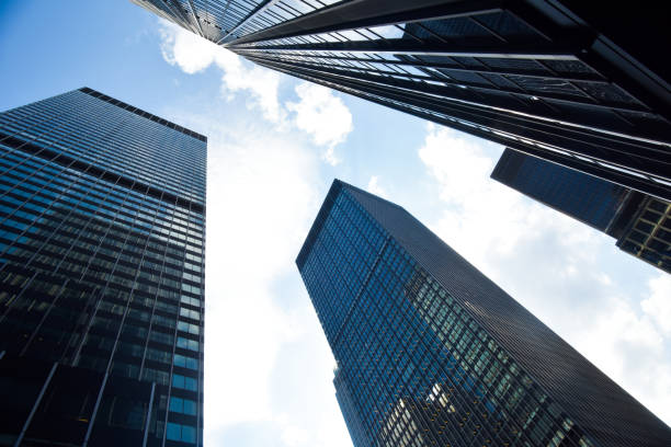 istock American Flag & Corporate Buildings 701191174