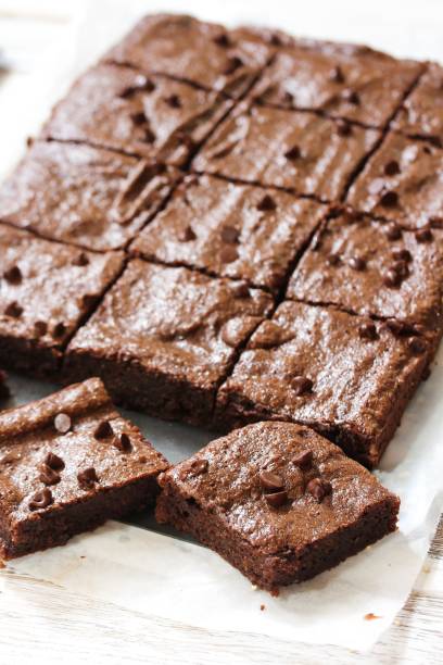 istock Homemade Fudge Brownies, selective focus 701196084