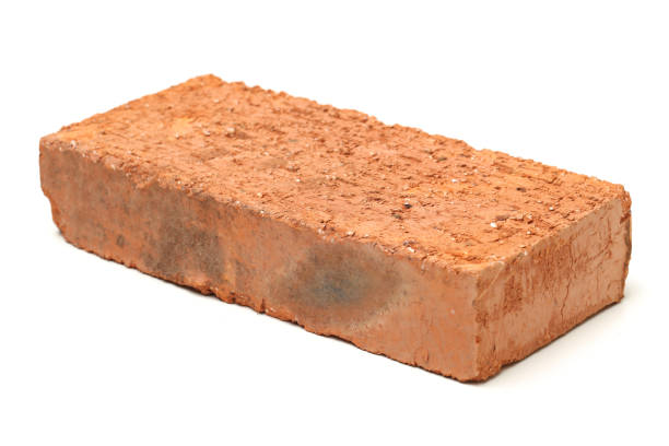 istock Red brick  isolated on the white background 701212054