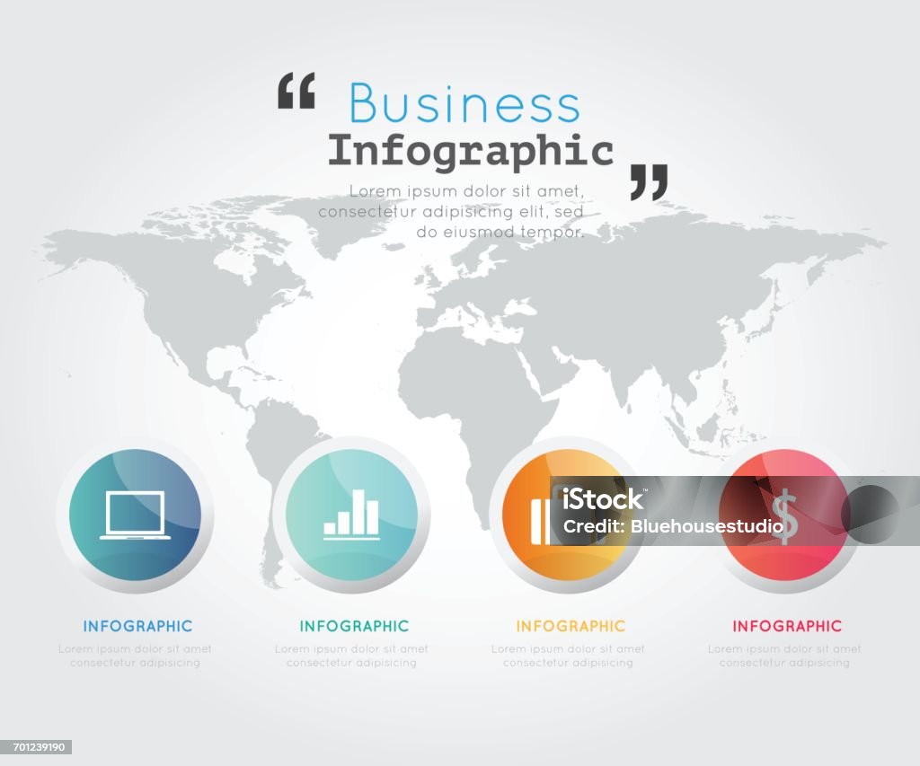 Modern business infographic Vector illustration. Abstract stock vector