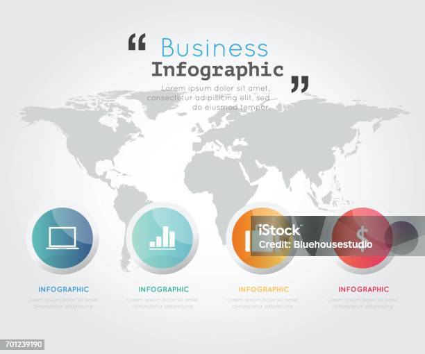 Modern Business Infographic Vector Illustration Stock Illustration - Download Image Now - Abstract, Brochure, Business