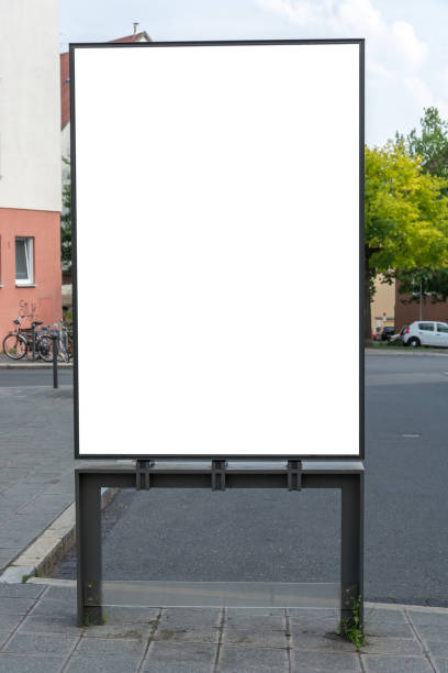 istock A blank ad space sign isolated in the street 701263146