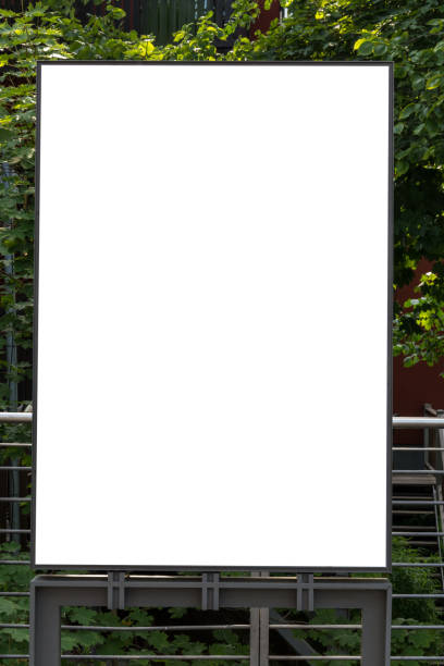 istock A blank ad space sign isolated in the street 701263216