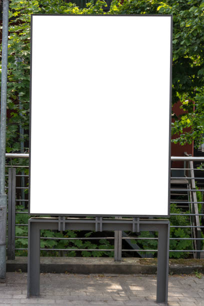 istock A blank ad space sign isolated in the street 701263230