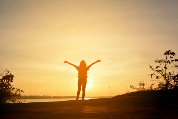 istock Woman Against Sky During Sunset 702604761
