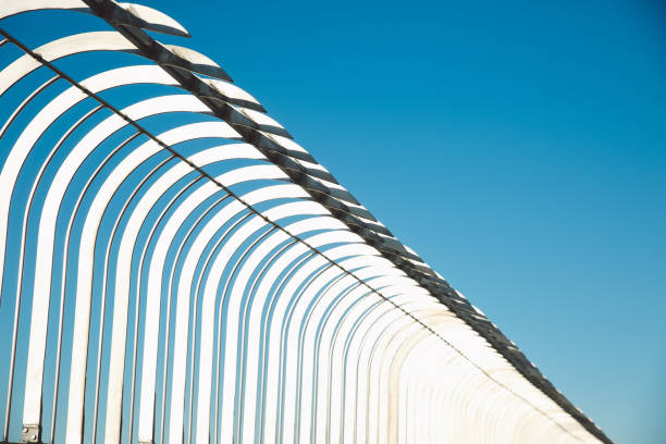 istock Low Angle View Of Built Structure Against Clear Blue Sky 702605489