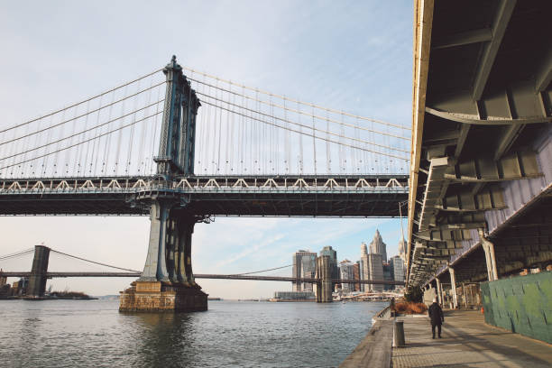 istock Manhattan Bridge And Brooklyn Bridge Over East River 705165199