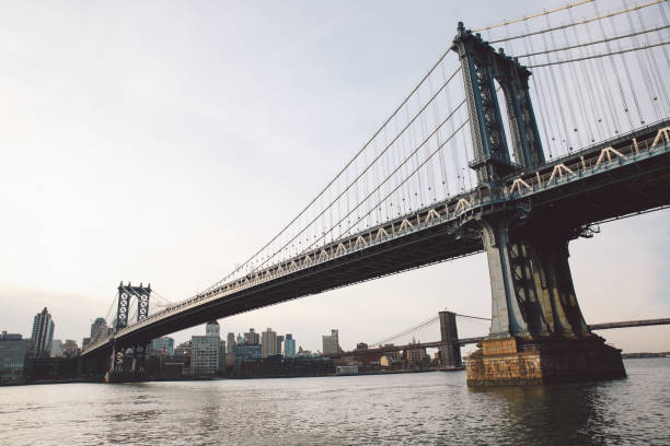 istock Manhattan Bridge And Brooklyn Bridge Over East River 705172697